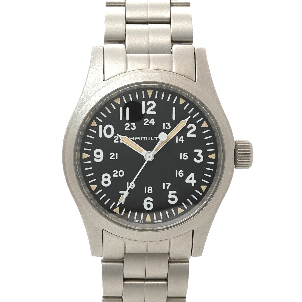 Khaki Field H694390 Hand Winding Black Dial Mens