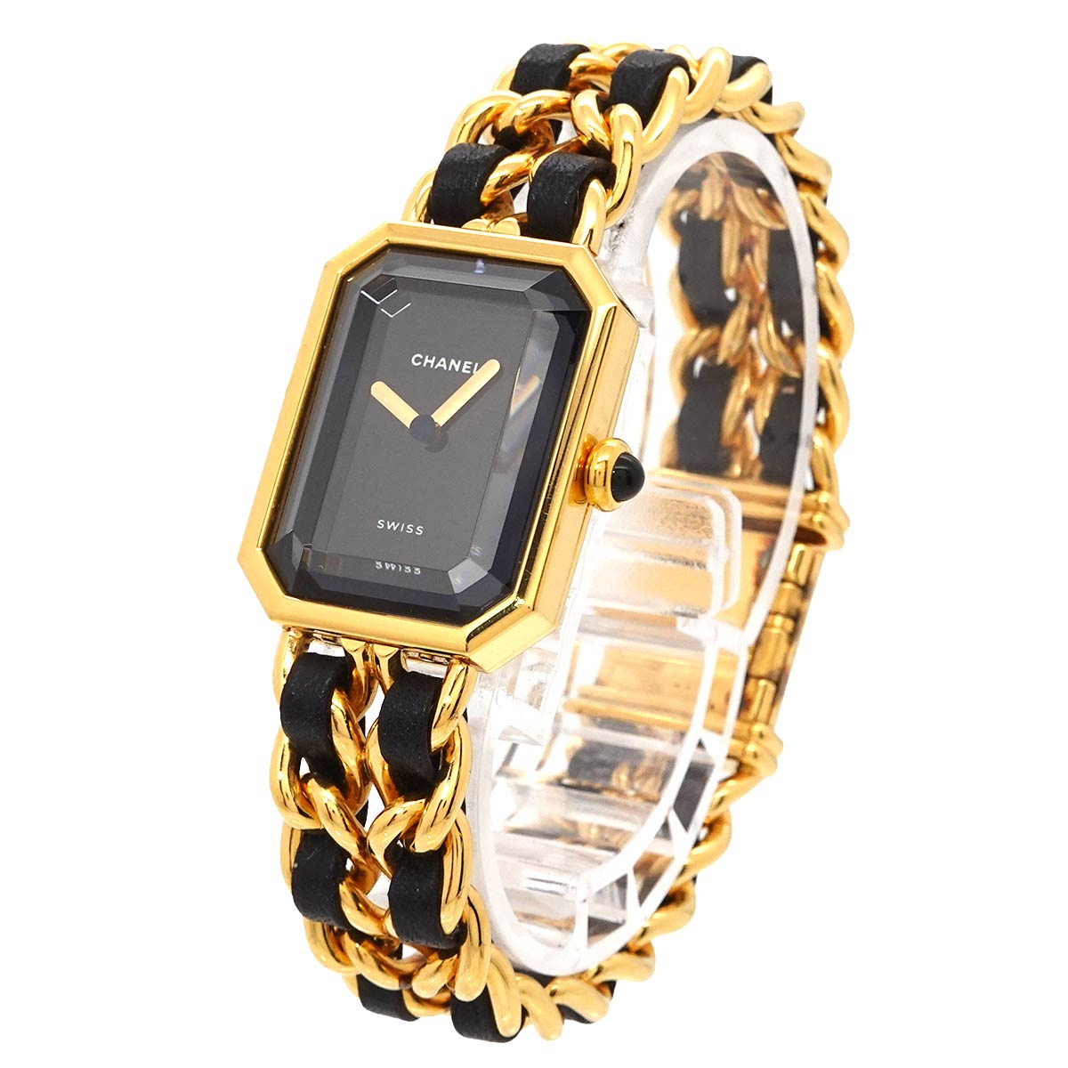 Premiere Size M H0001 Vintage Quartz Black Dial Ladies Watch