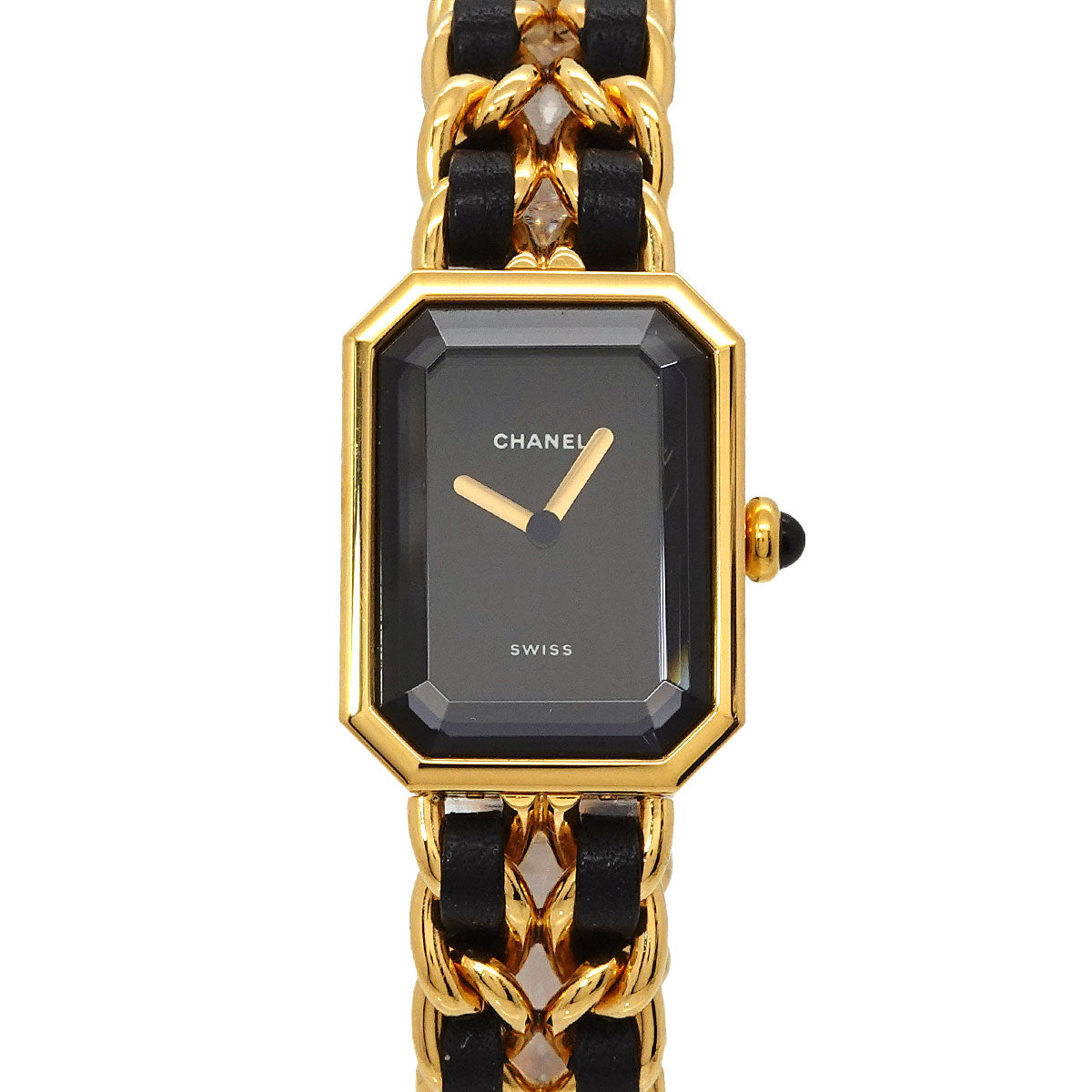 Premiere Size M H0001 Vintage Quartz Black Dial Ladies Watch
