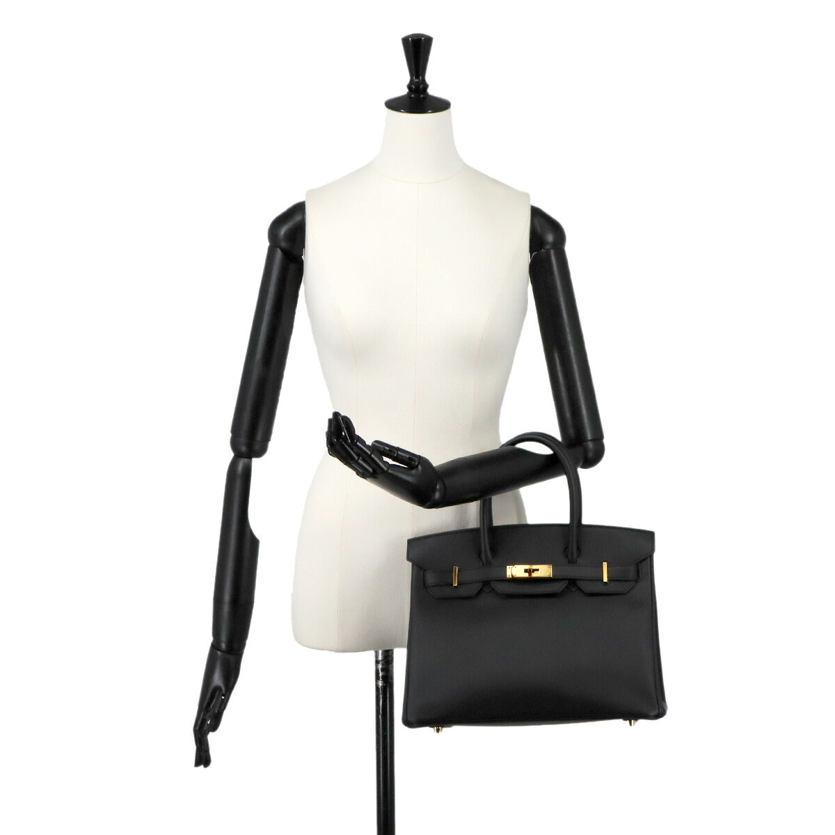 Birkin 30 Hand Bag Epsom Black Purse