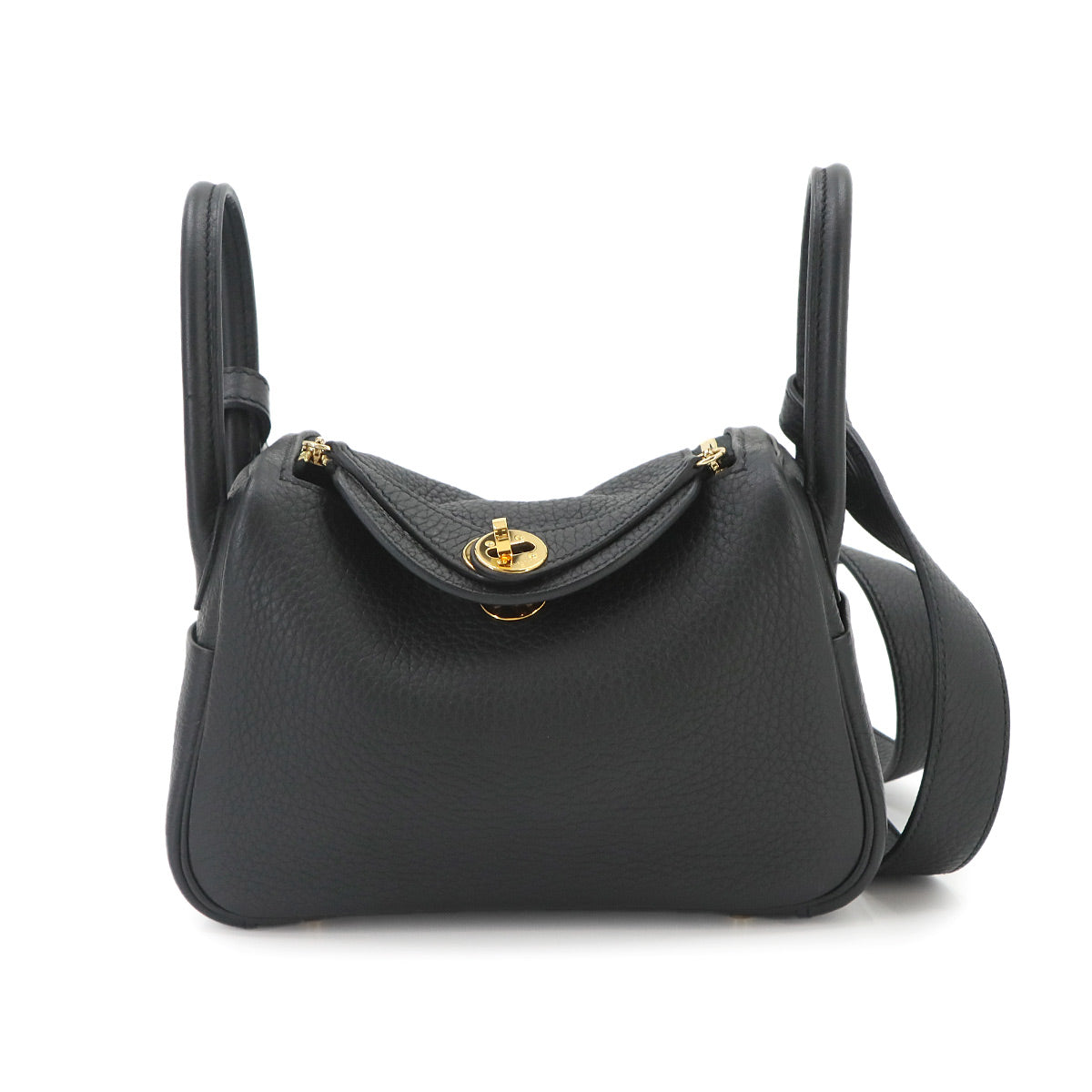 Lindy Mini 2way Hand Shoulder Bag Taurillon Clemence Black