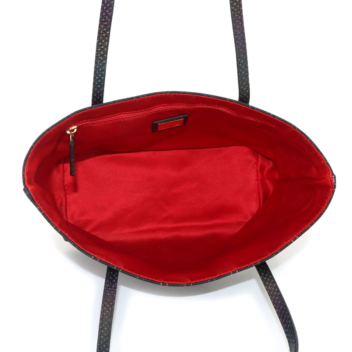 Zucchino Hand Bag Canvas Leather Black 8BH099