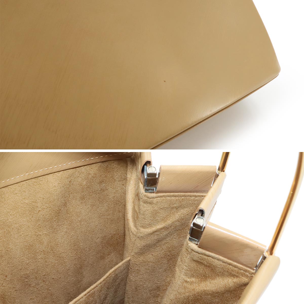 Trinity Hand Bag Leather Brown Purse