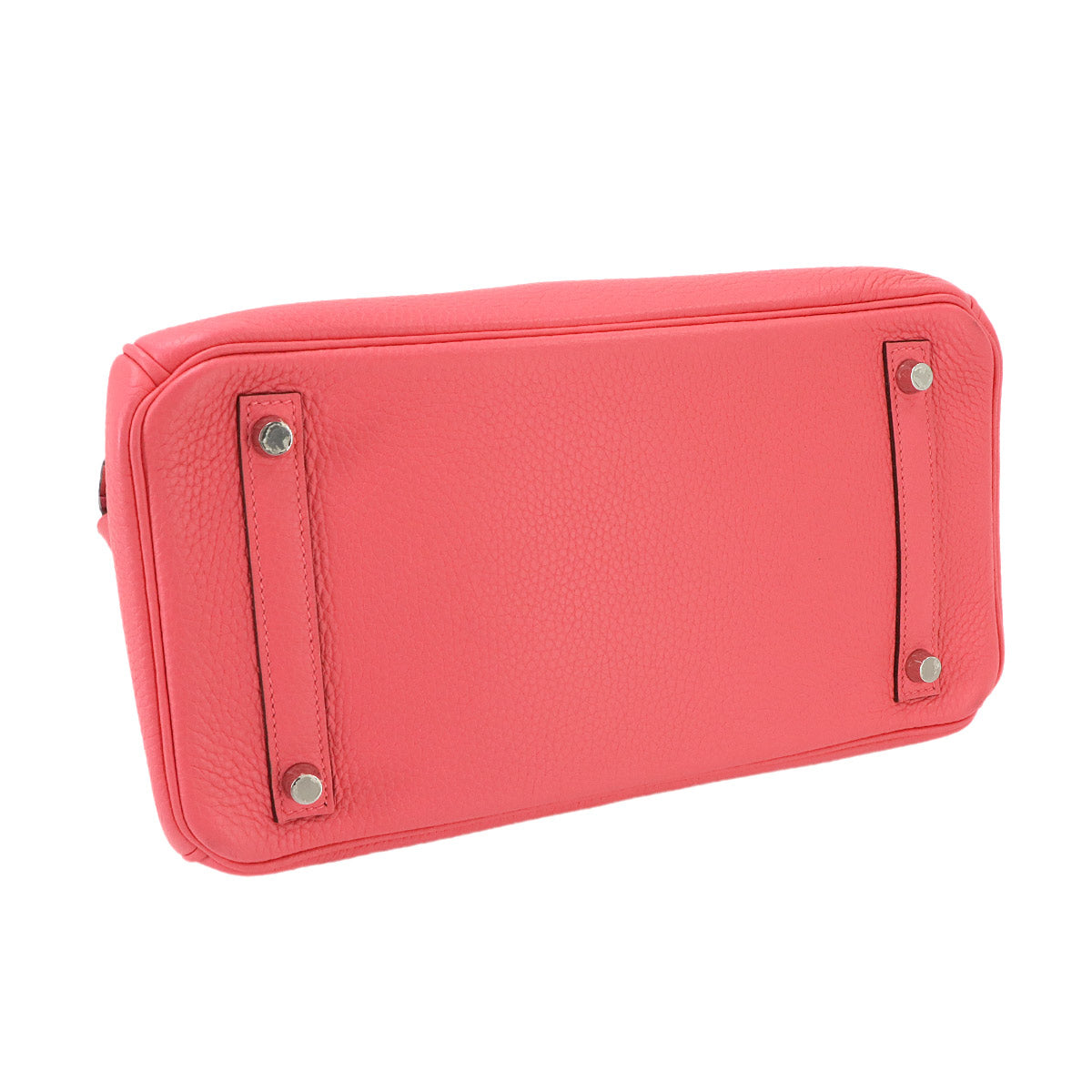 Birkin 30 Taurillon Clemence Rose lipstick Hand Bag Purse Pink