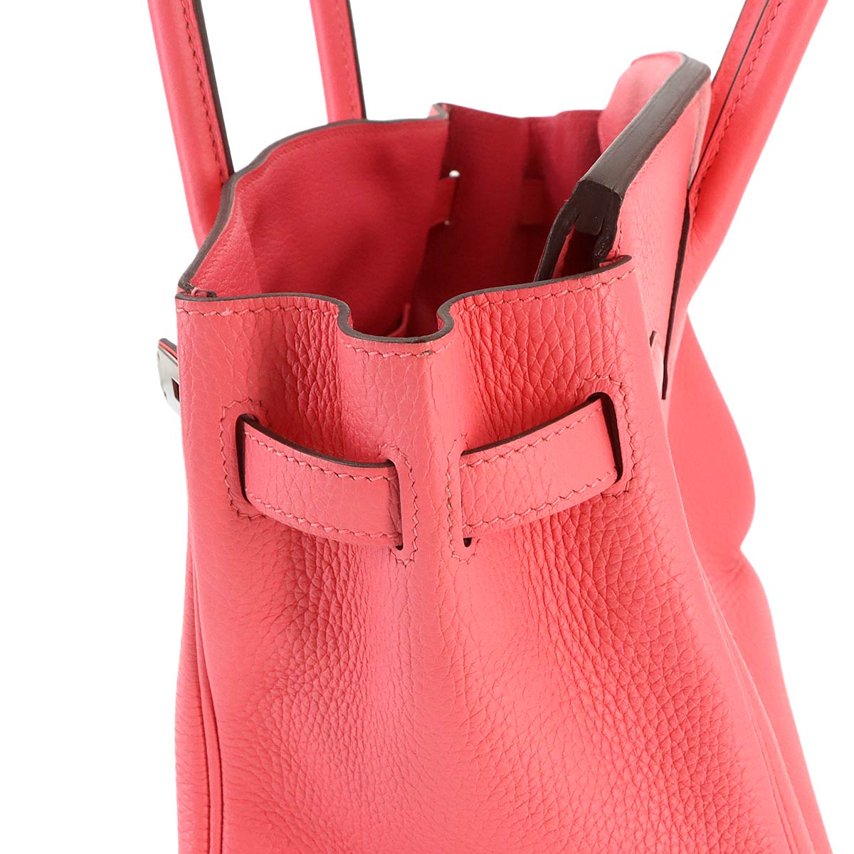 Birkin 30 Taurillon Clemence Rose lipstick Hand Bag Purse Pink