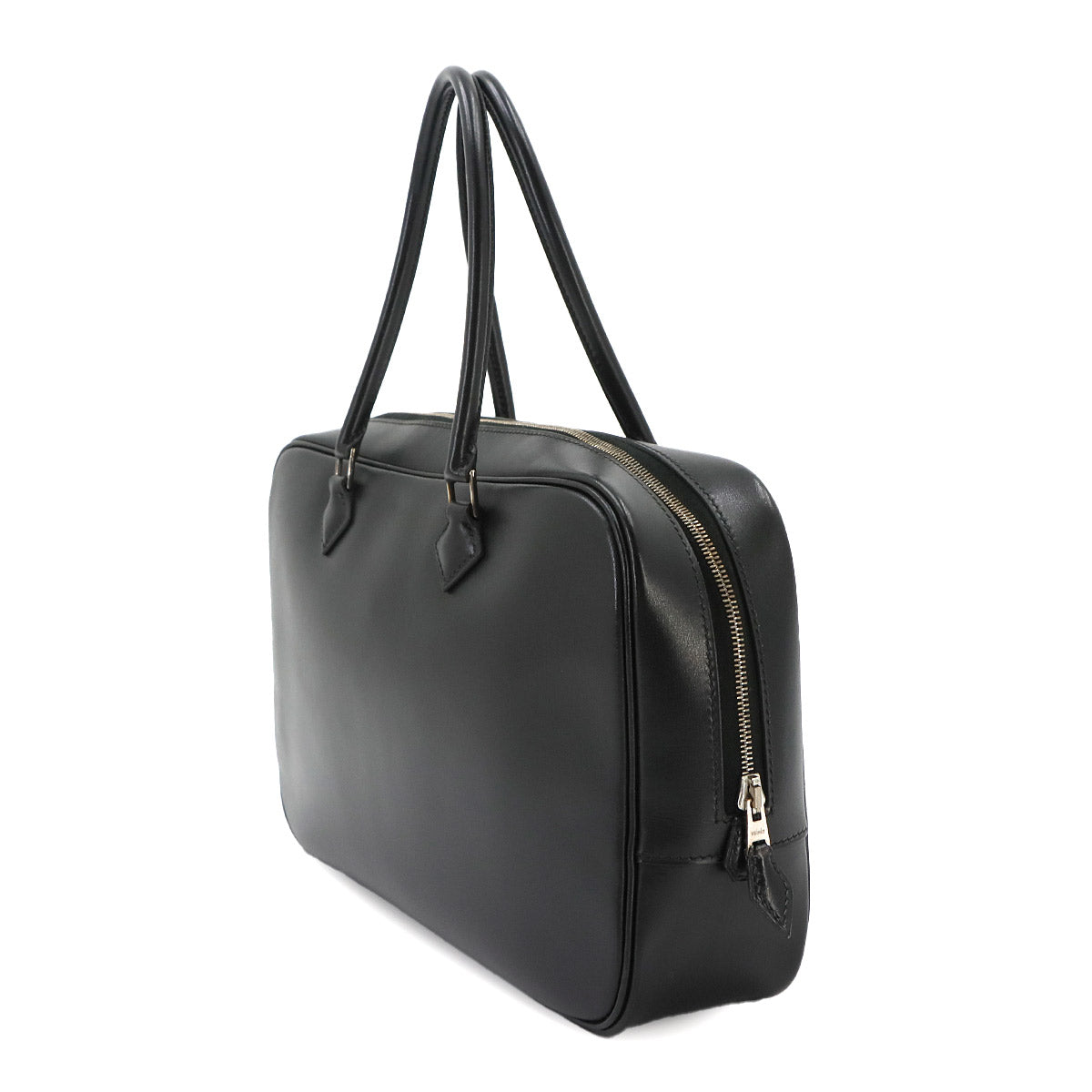 Plume Elan 28 Hand Bag Box calf Black Purse