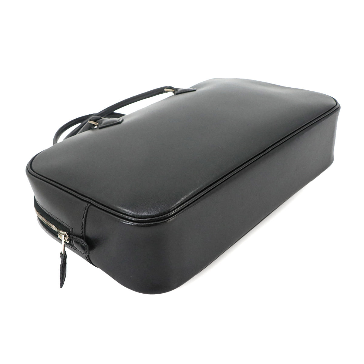 Plume Elan 28 Hand Bag Box calf Black Purse