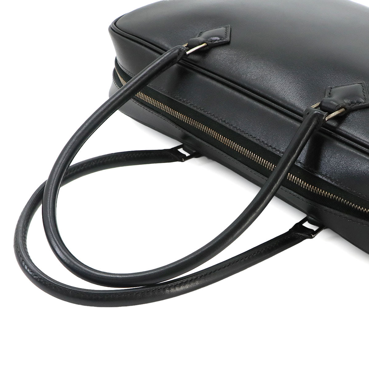 Plume Elan 28 Hand Bag Box calf Black Purse