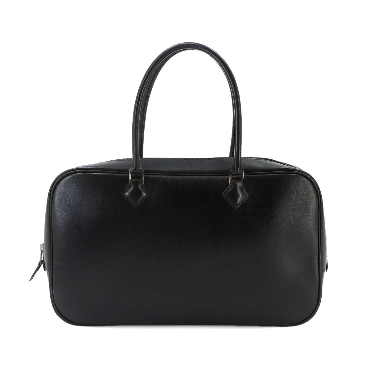 Plume Elan 28 Hand Bag Box calf Black Purse