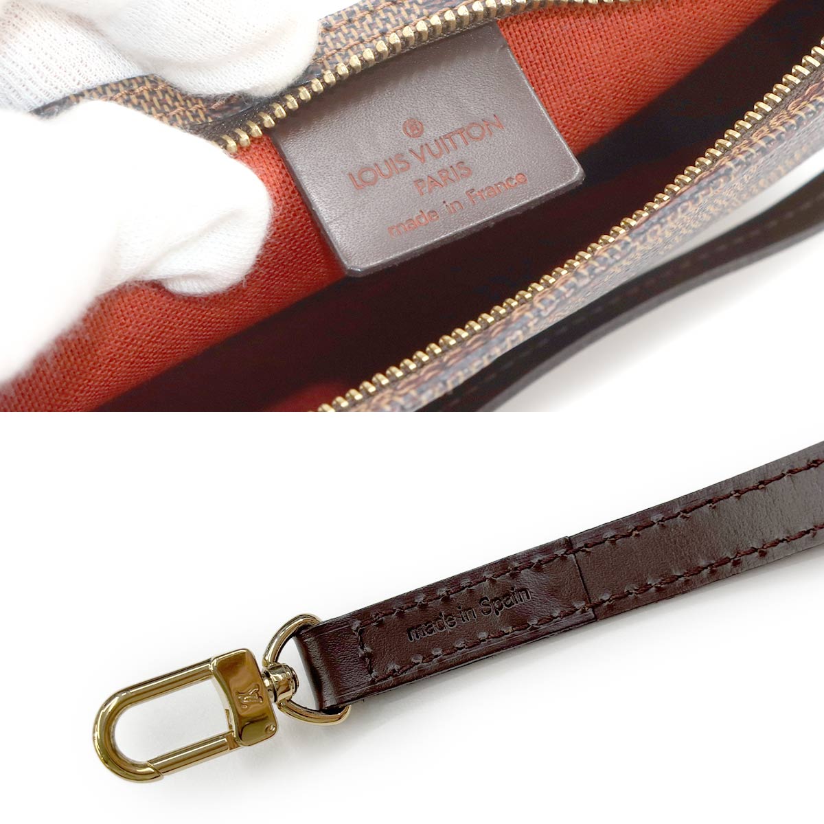 Damier Navona 2way Hand Shoulder Bag Ebene N51983 Purse