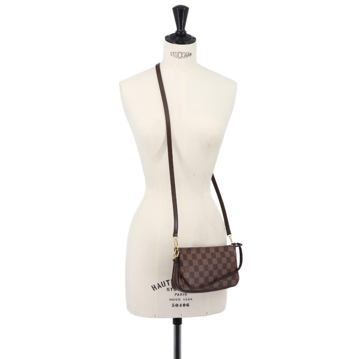 Damier Navona 2way Hand Shoulder Bag Ebene N51983 Purse
