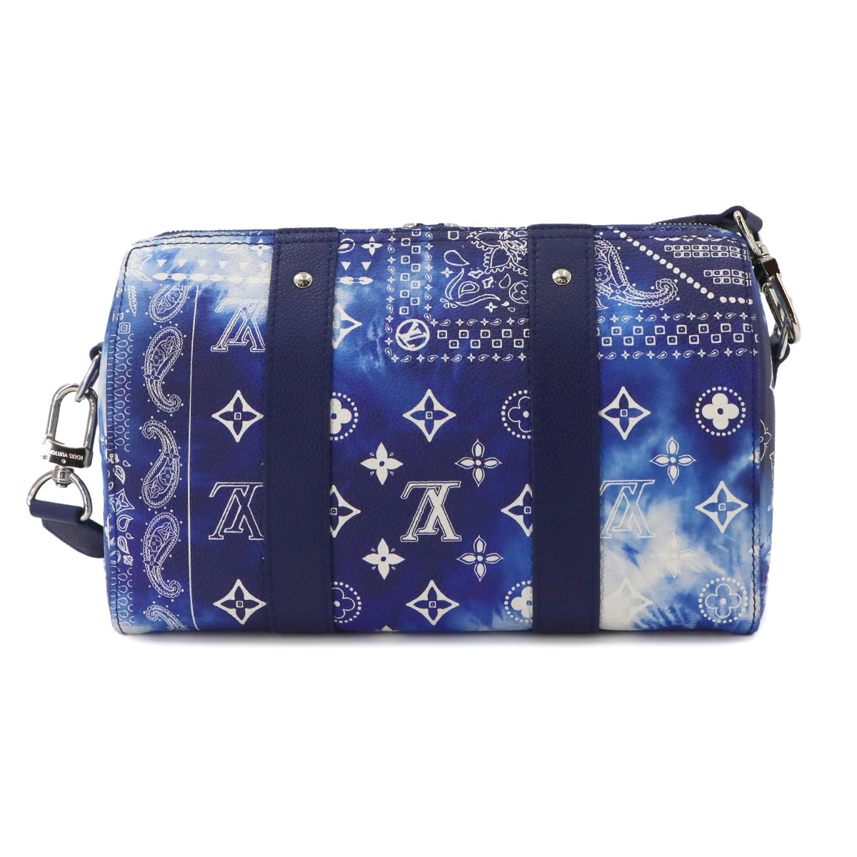 Monogram Bandana City Keepall Shoulder Bag Blue M20555