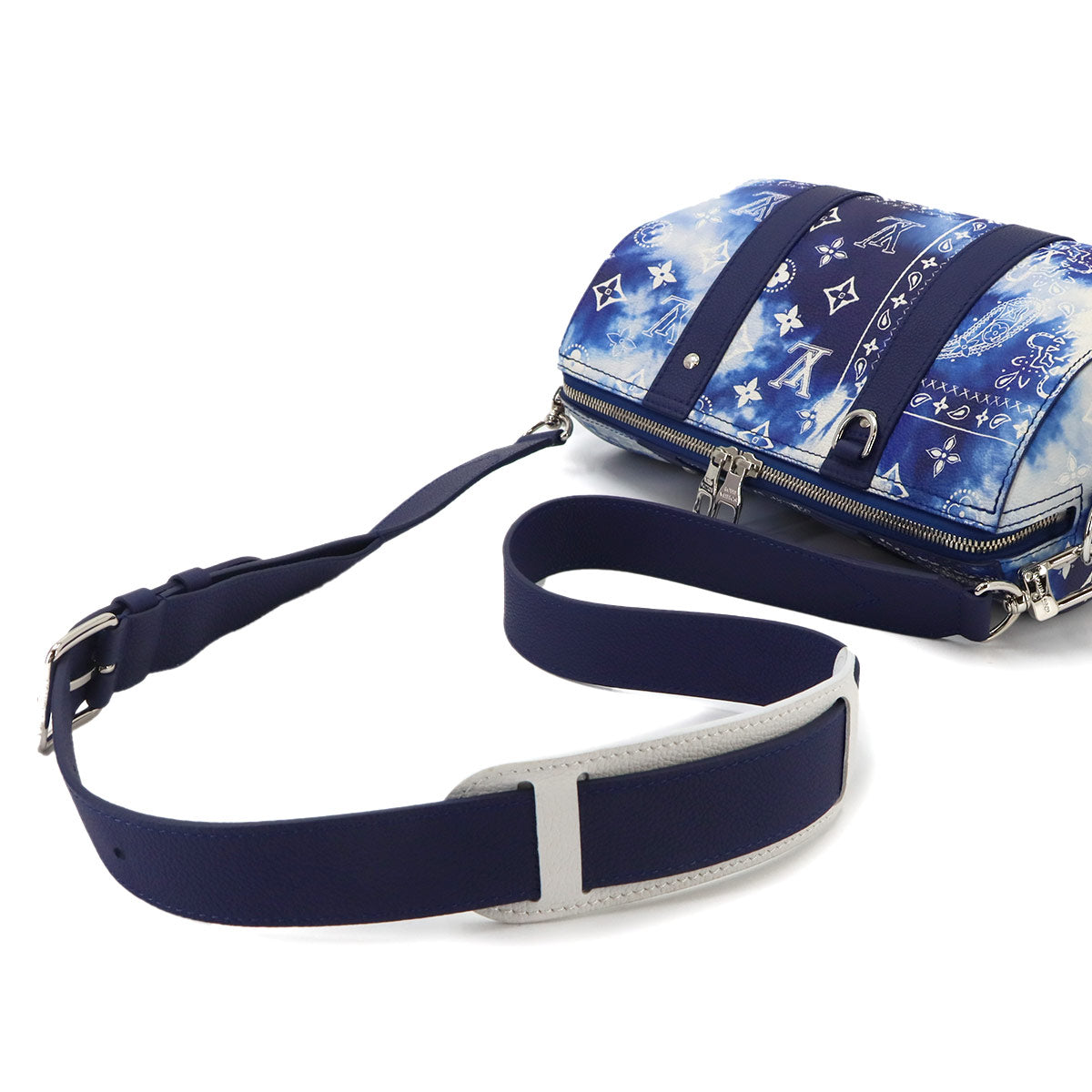 Monogram Bandana City Keepall Shoulder Bag Blue M20555