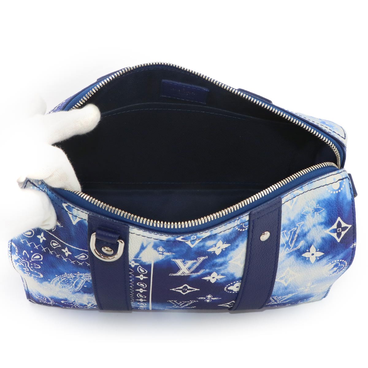 Monogram Bandana City Keepall Shoulder Bag Blue M20555