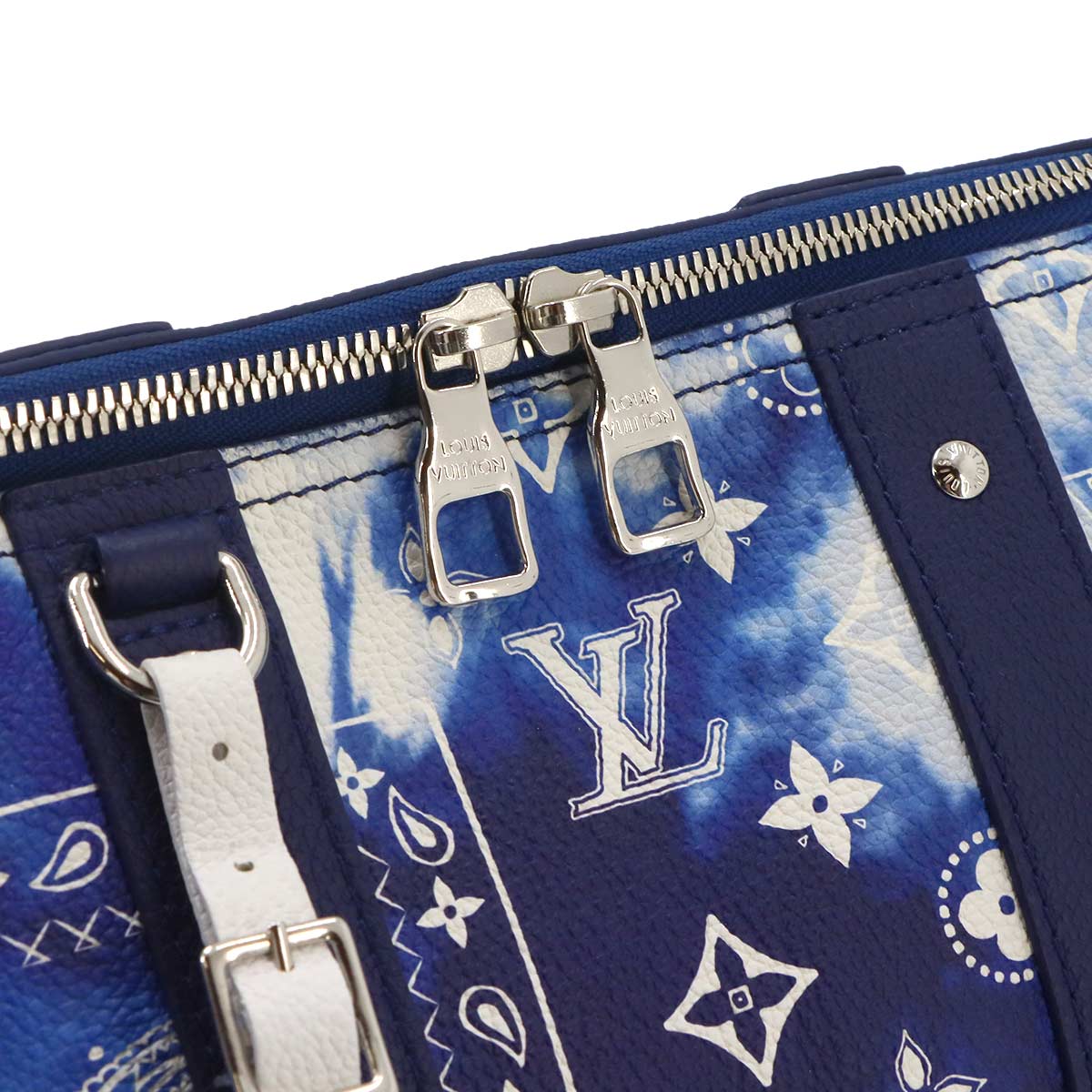 Monogram Bandana City Keepall Shoulder Bag Blue M20555