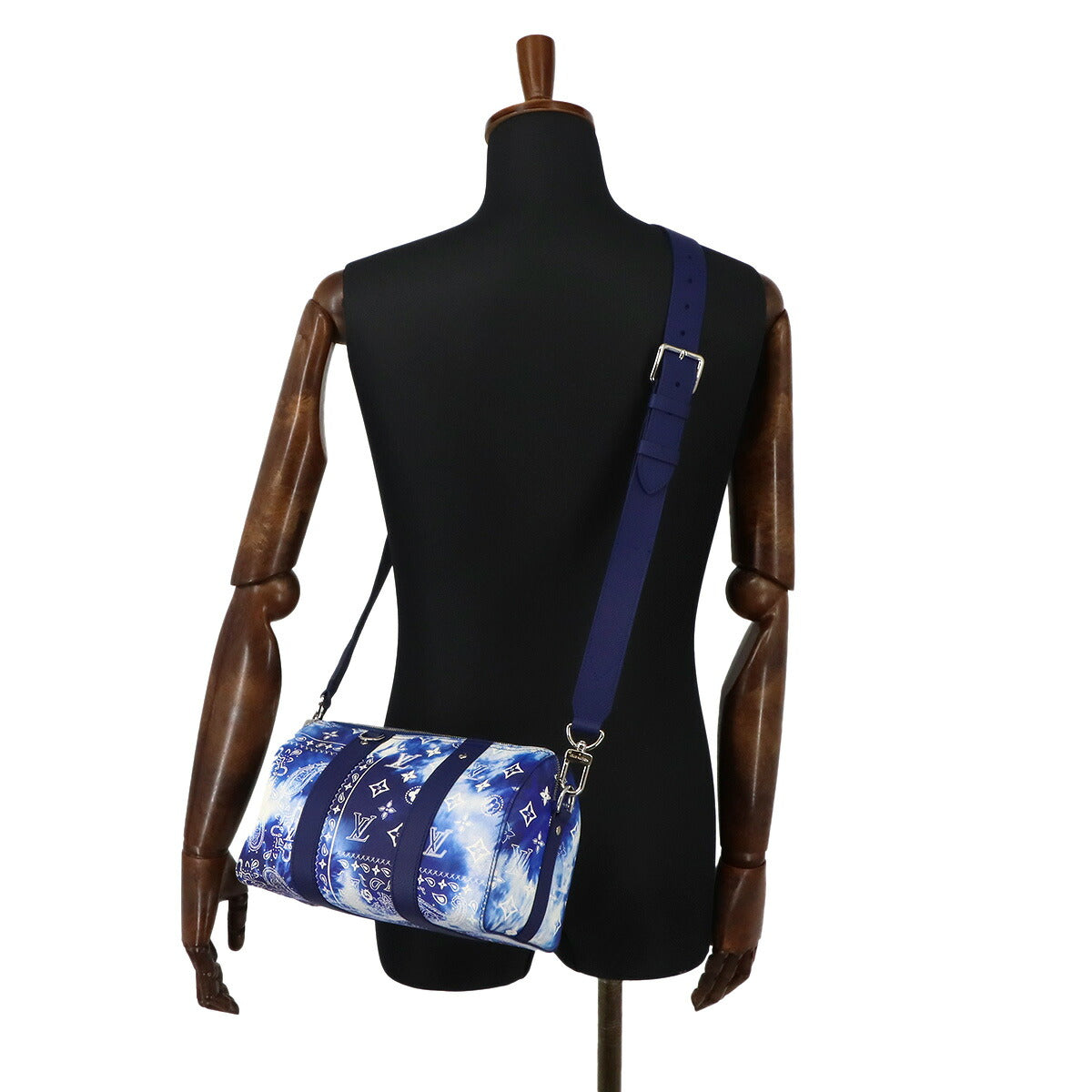 Monogram Bandana City Keepall Shoulder Bag Blue M20555