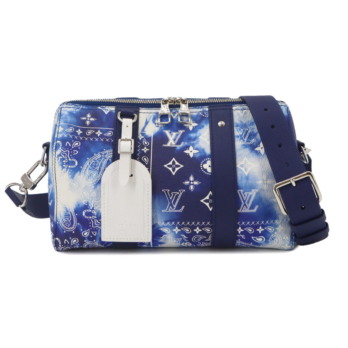 Monogram Bandana City Keepall Shoulder Bag Blue M20555