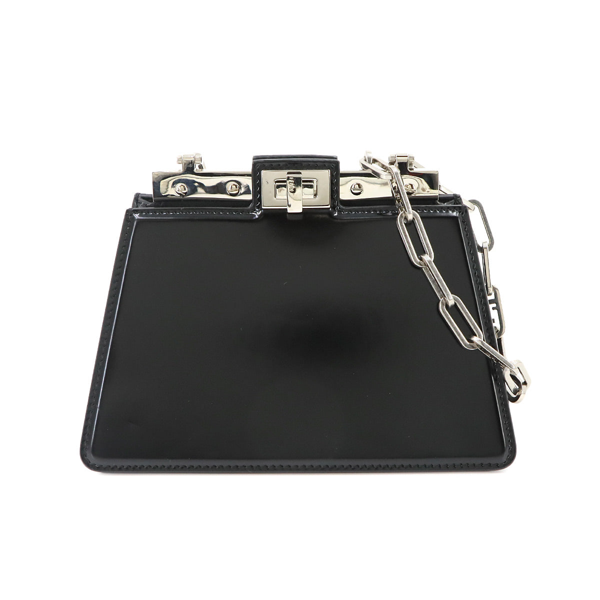 Peekaboo Cut Petite Shoulder Bag Leather Black 8BN339 Purse