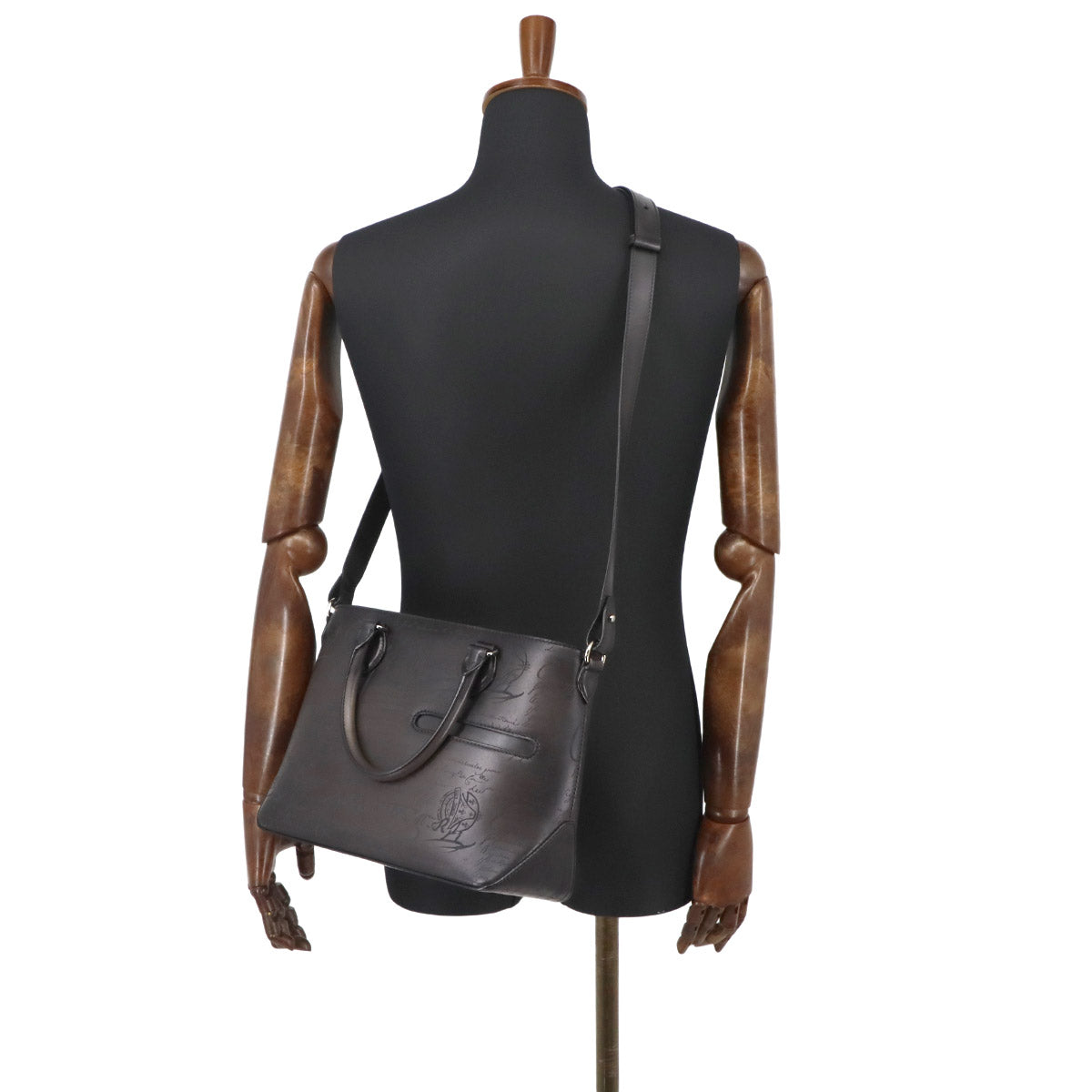 Calligraphy Toujours Gulliver Tote Shoulder Bag Venezia Leather