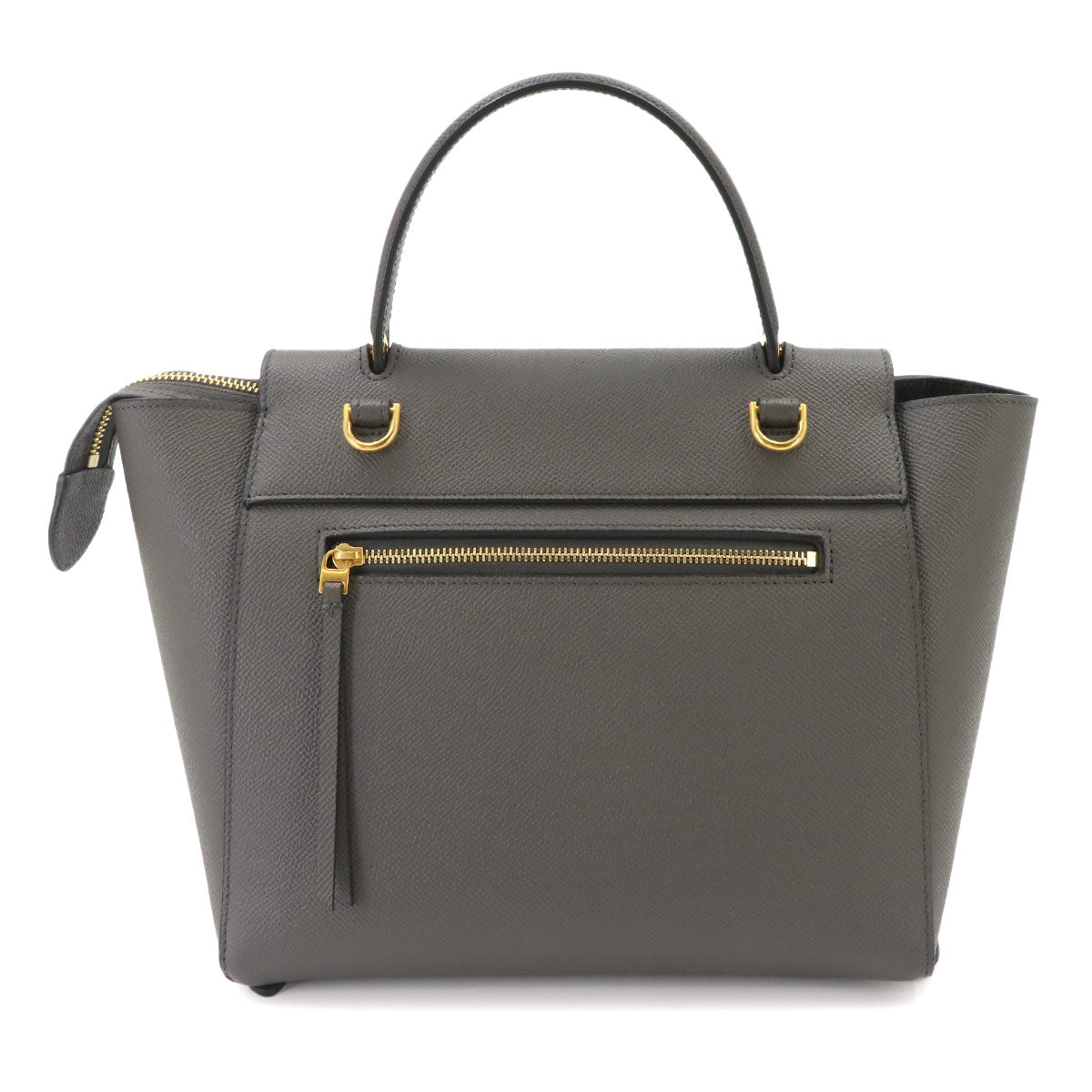 Belt Bag Micro Hand Shoulder Bag Leather Gray 189153
