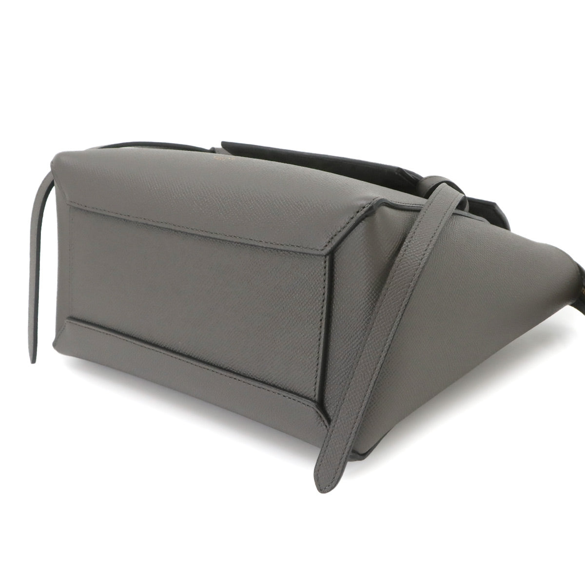 Belt Bag Micro Hand Shoulder Bag Leather Gray 189153
