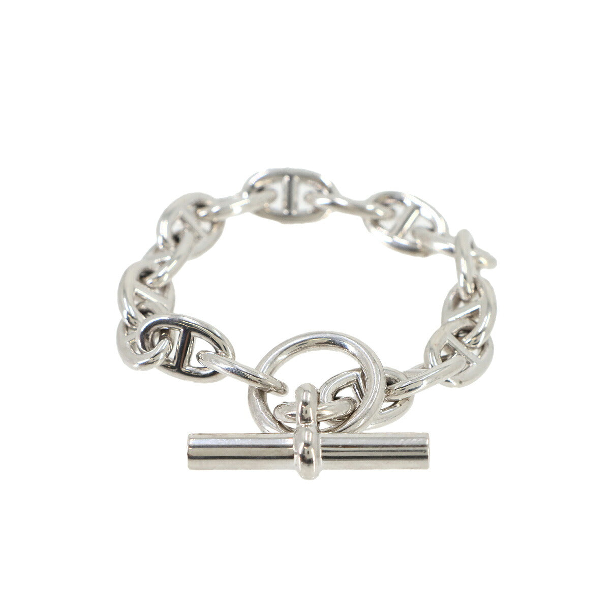 HERMES Chaine dancre PM Bracelet Silver SV Ag 925