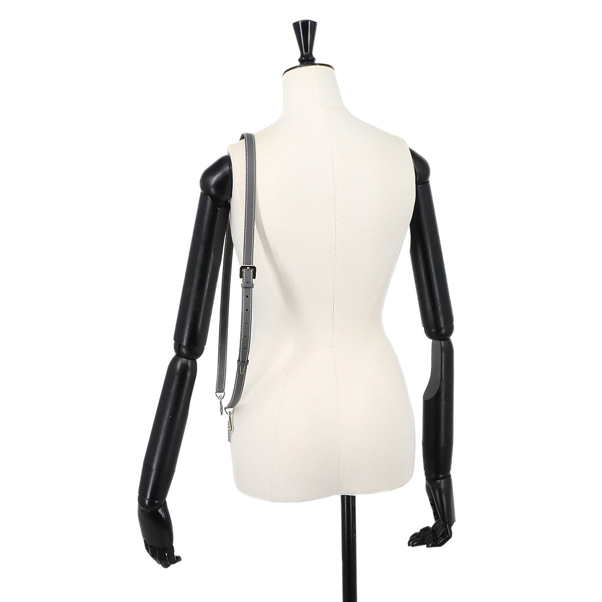 Shoulder Strap PM Leather Gray