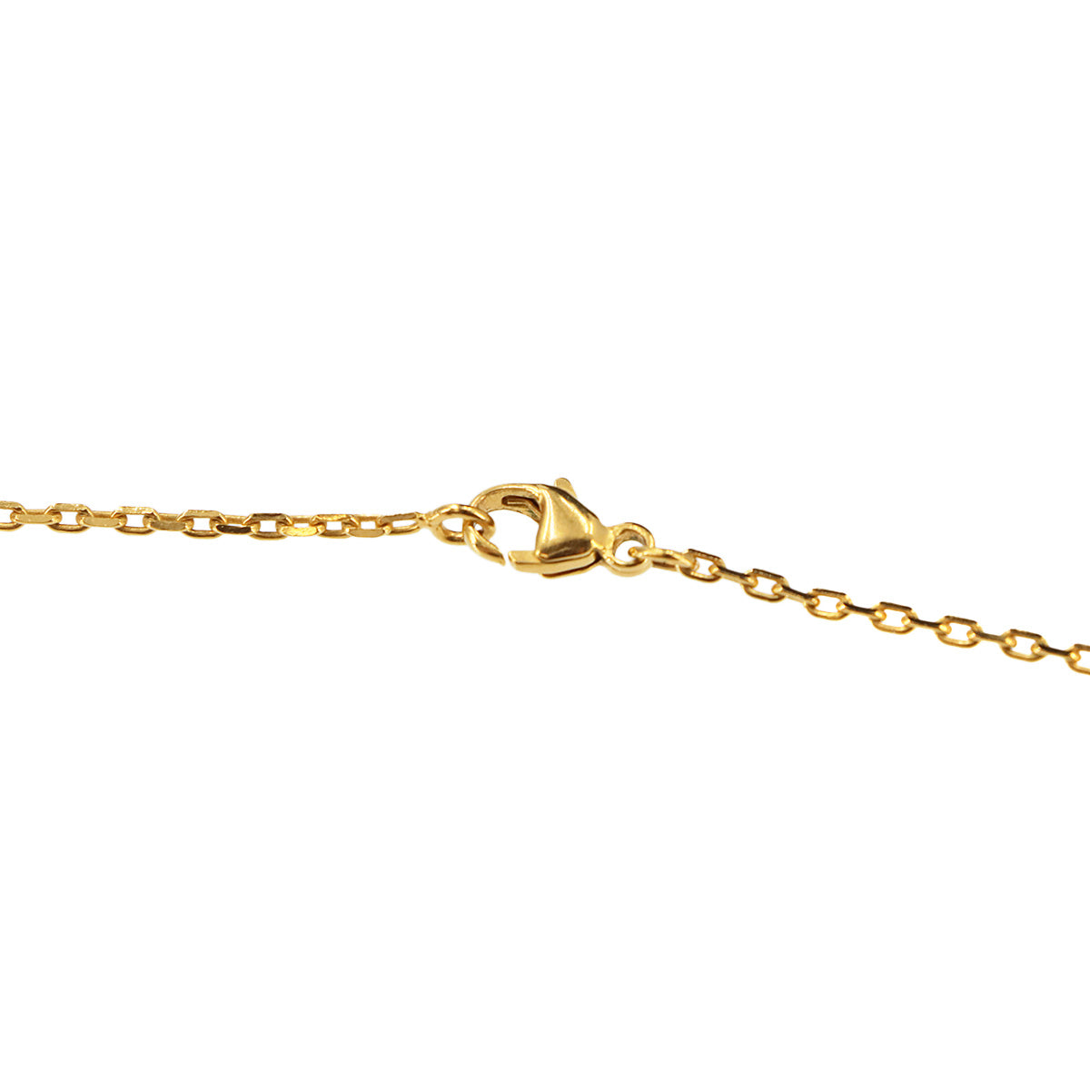 Mini Pop H Chain Necklace Black Gold Accessory