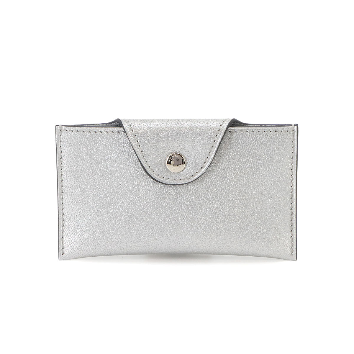 Iliade Card Case Chevre Argente Purse