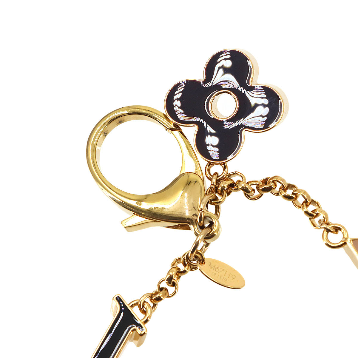Bag Charm Fleur de Monogram Black Gold M67119