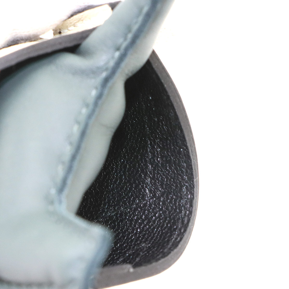 Rodeo Robeo PM Bag Charm Agneau Milo Vert Mangrove Black Craie