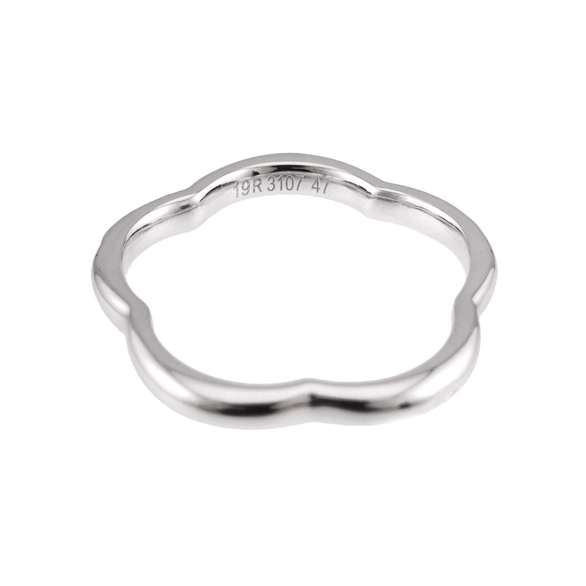 Camellia Diamond Ring 18K White Gold 750 size47 3.75(US)