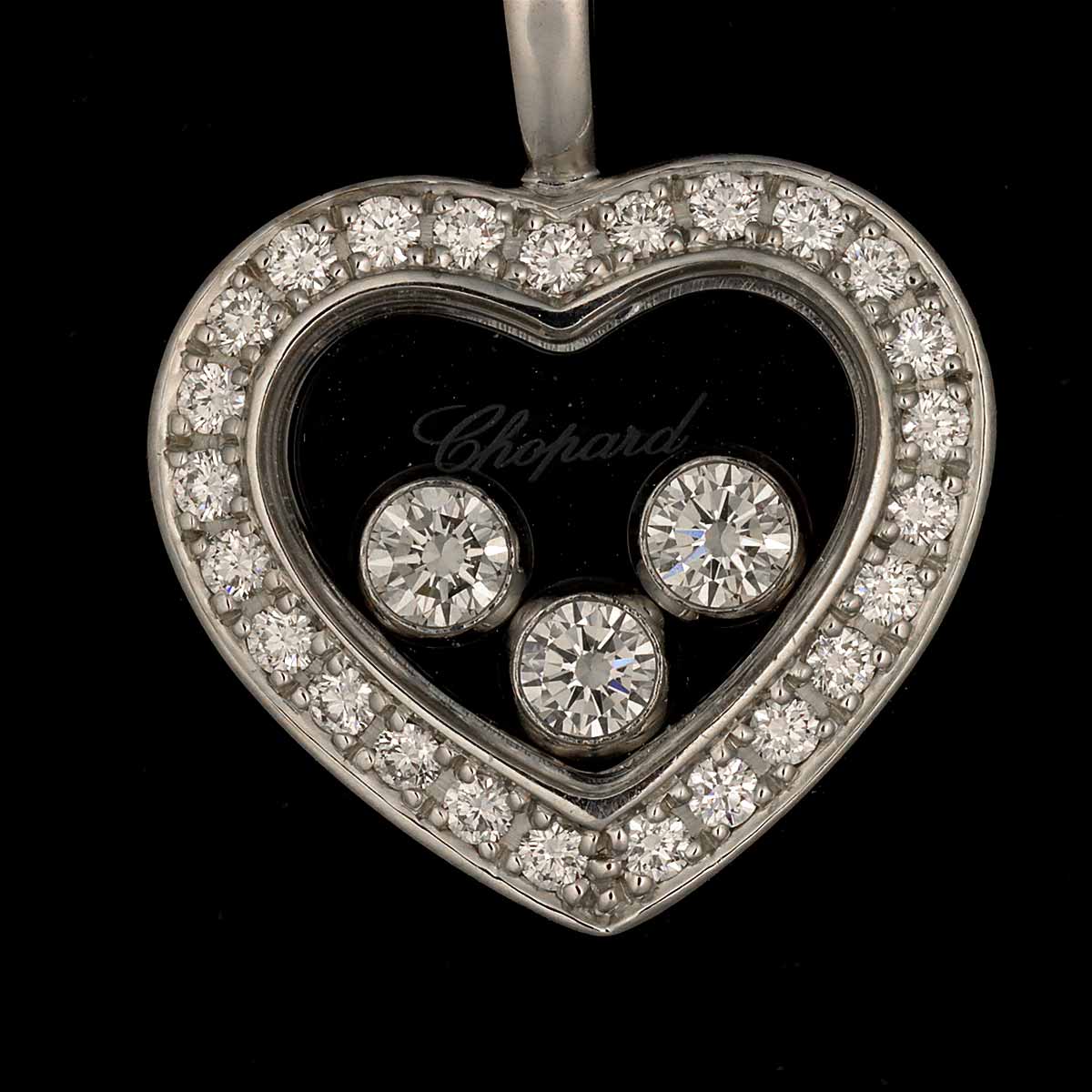 Happy Diamond Necklace 18K White Gold 750