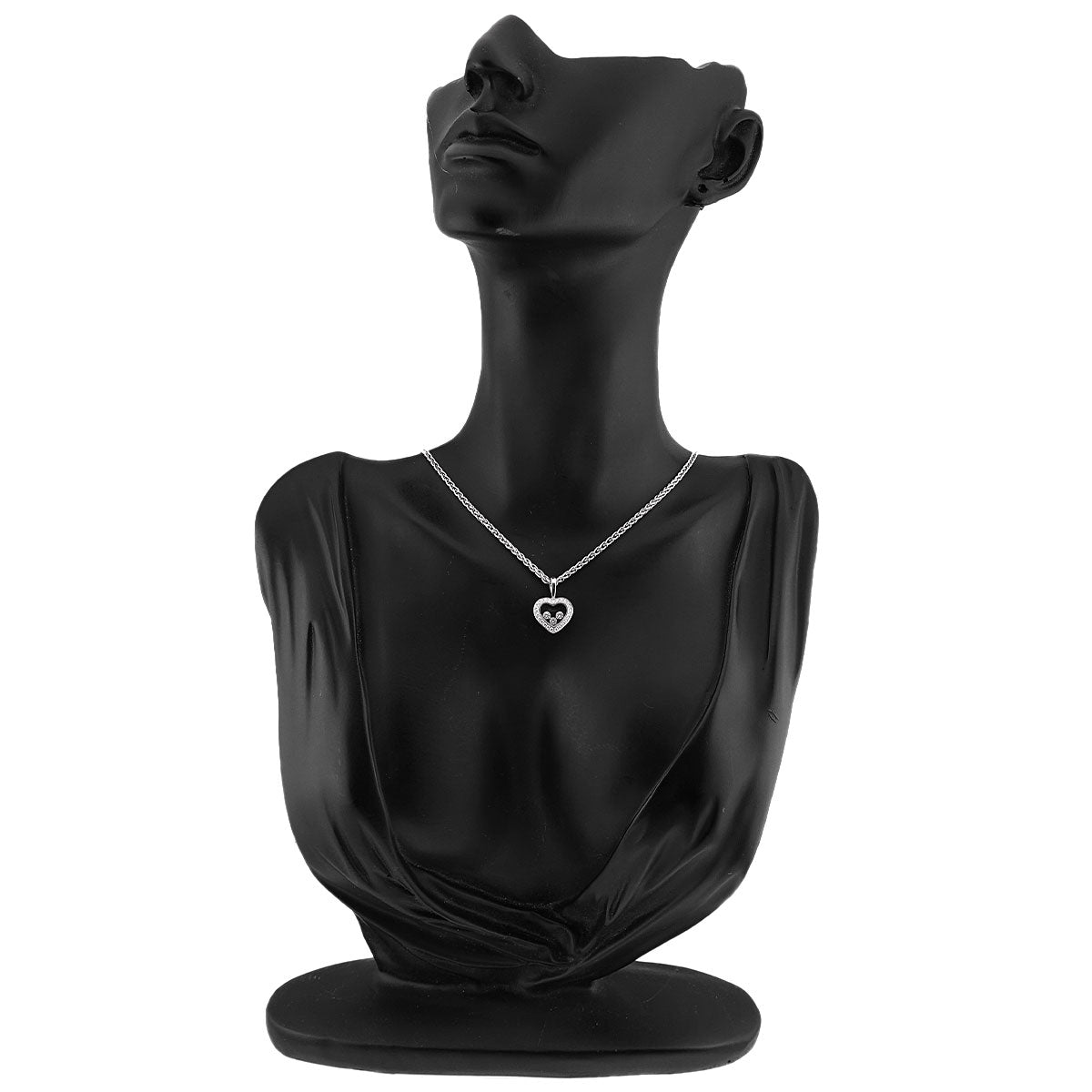 Happy Diamond Necklace 18K White Gold 750