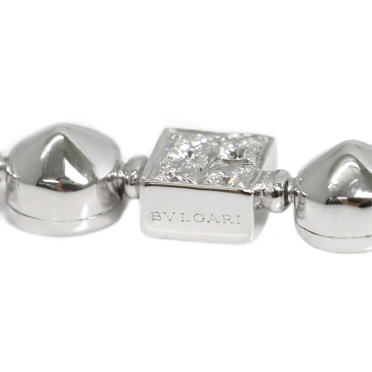 Pearl Diamond Necklace 18K White Gold 750