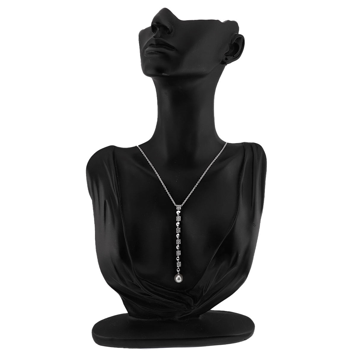 Pearl Diamond Necklace 18K White Gold 750