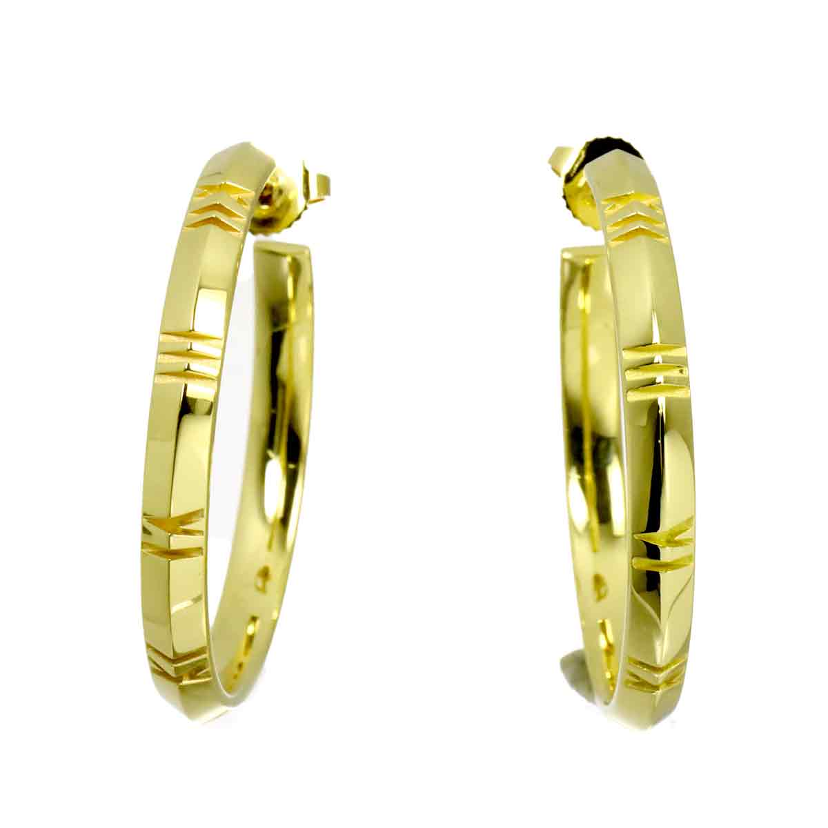 AtlasX Earrings Pierced 18K Yellow Gold 750