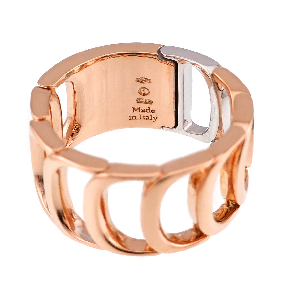 Damianissima Diamond Ring 18K PG WG 750 size7.75-8(US)