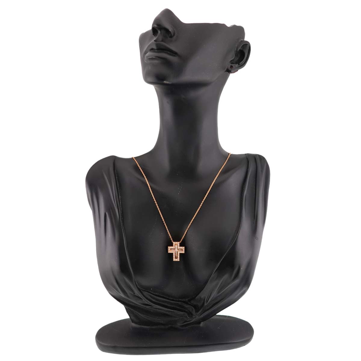 Belle Epoque XS Cross Diamond Necklace K18 PG 750