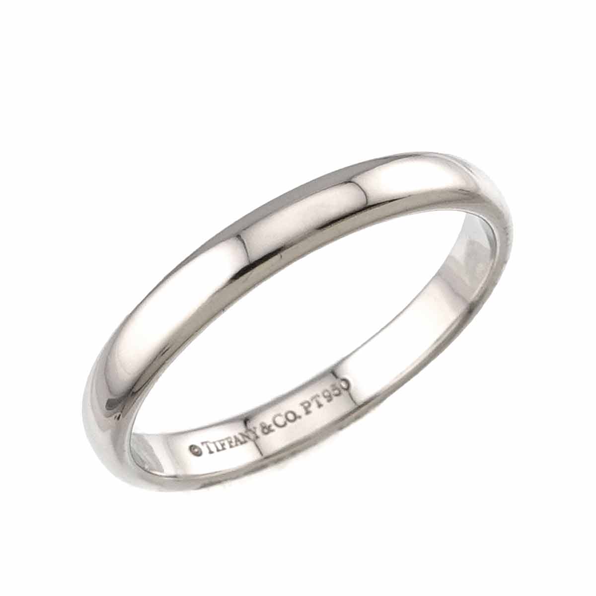 TIFFANY Co. Forever Ring Pt Platinum size8-8.25(US)