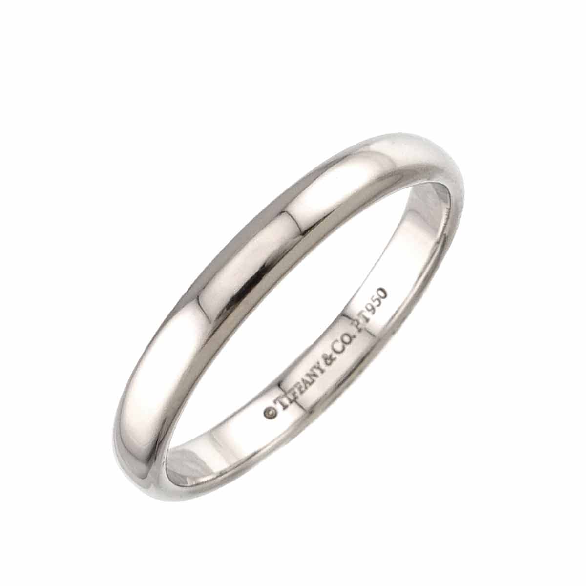 TIFFANY Co. Forever Ring Pt Platinum size8-8.25(US)