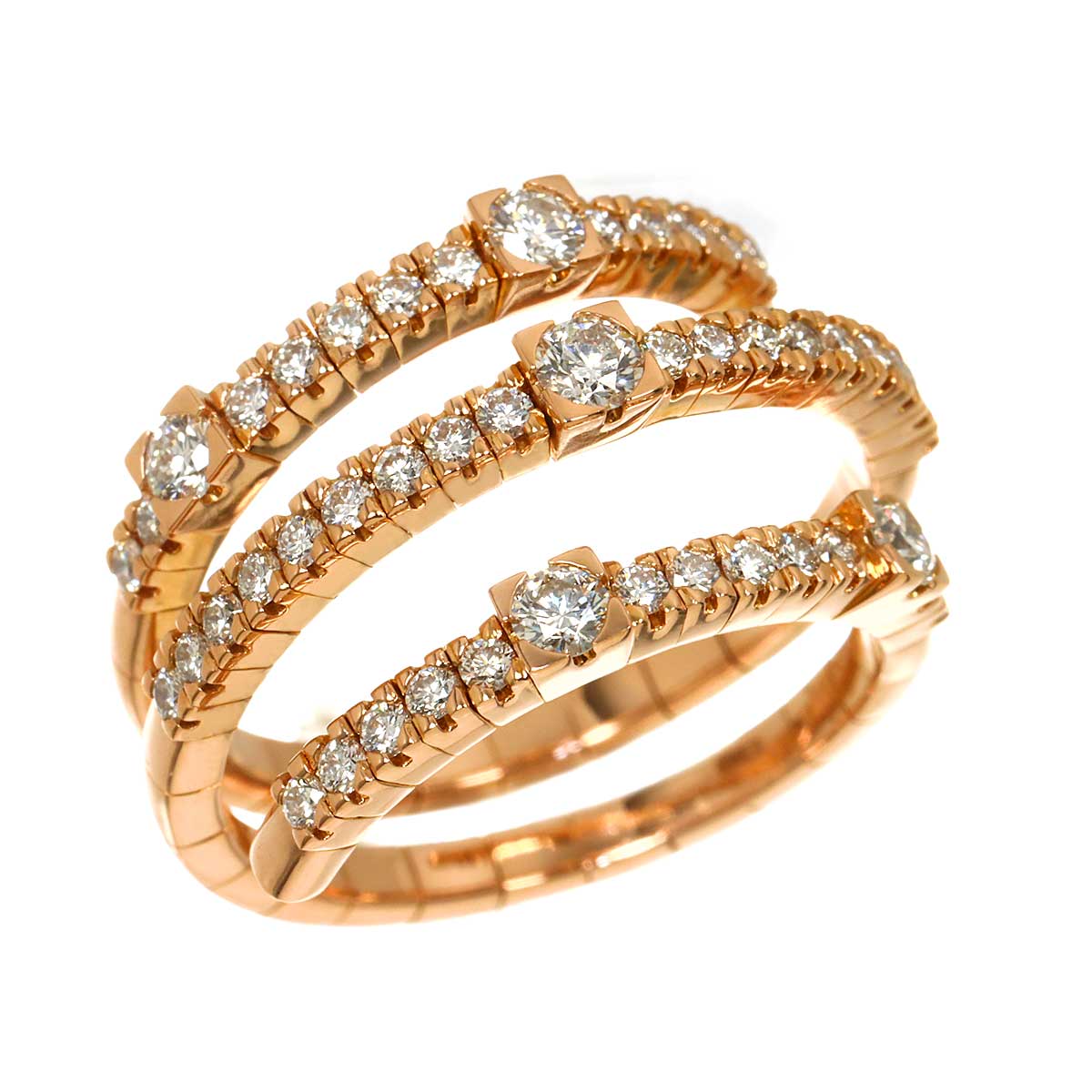 notte di san lorenzo Diamond Ring 18K PG 750 size7.25(US)