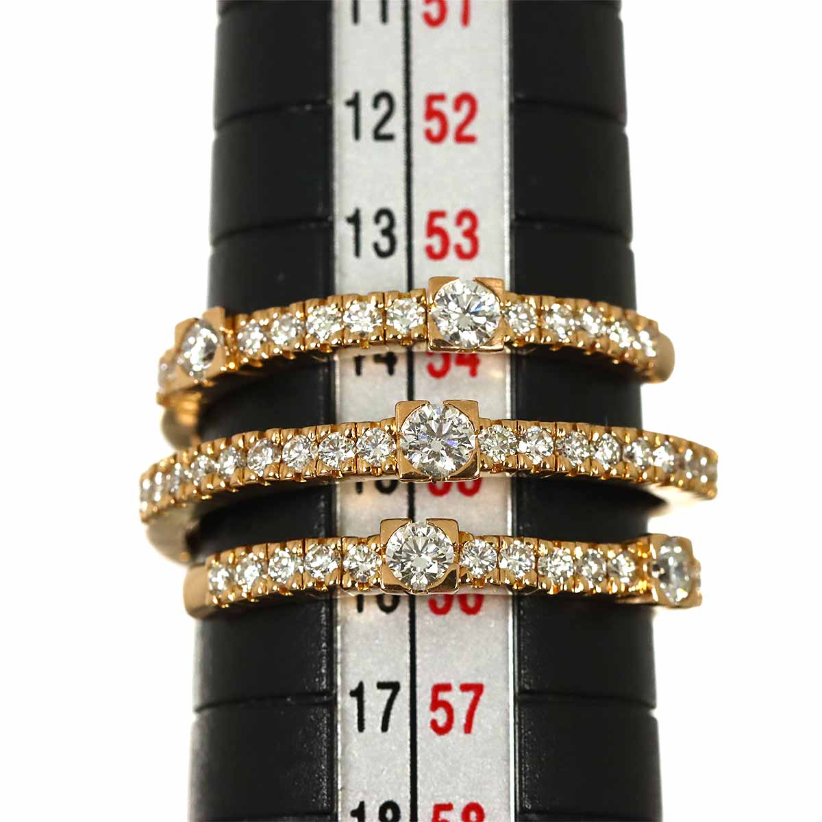 notte di san lorenzo Diamond Ring 18K PG 750 size7.25(US)