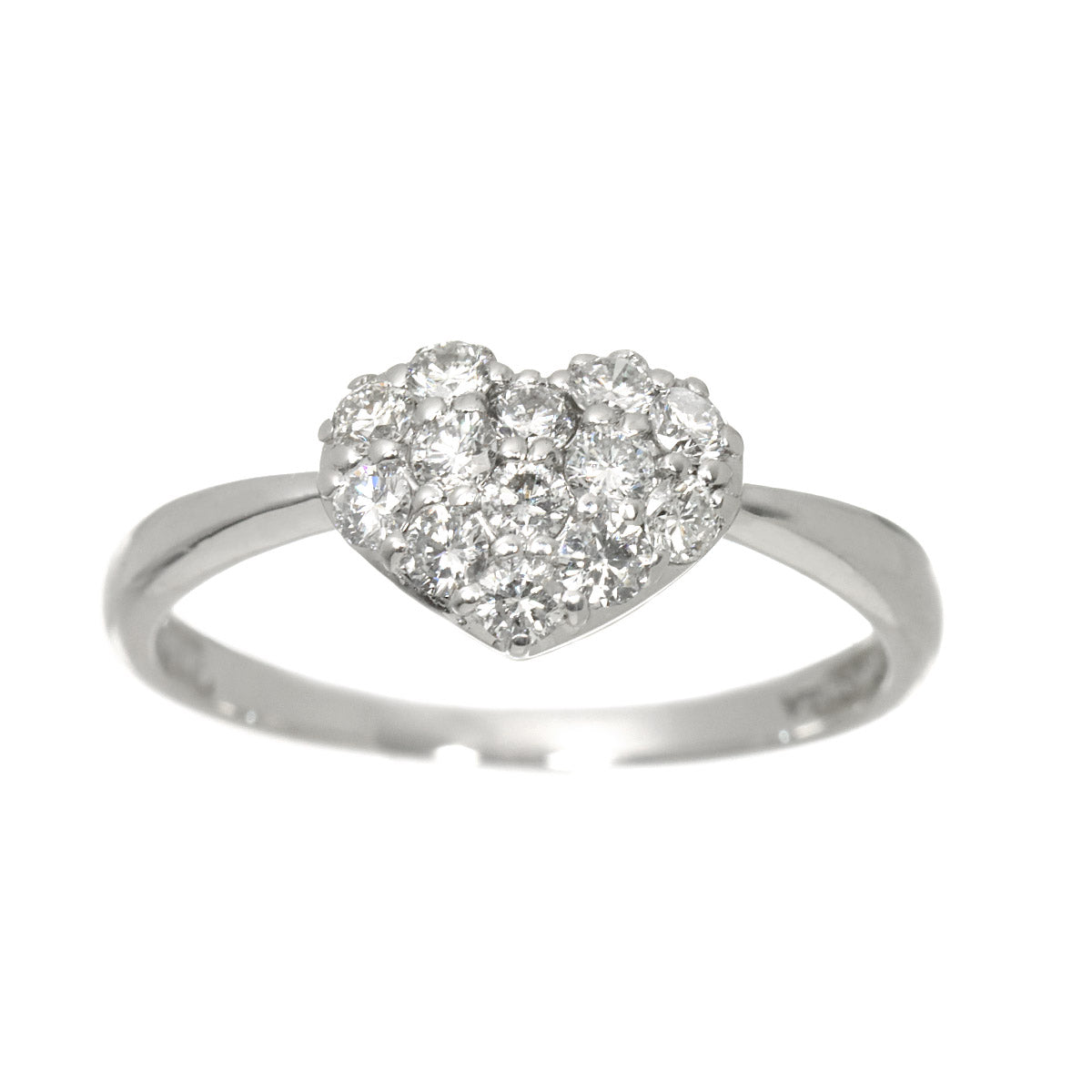 Diamond 0.39ct Ring 18K WG 750 Size5.5-5.75(US)