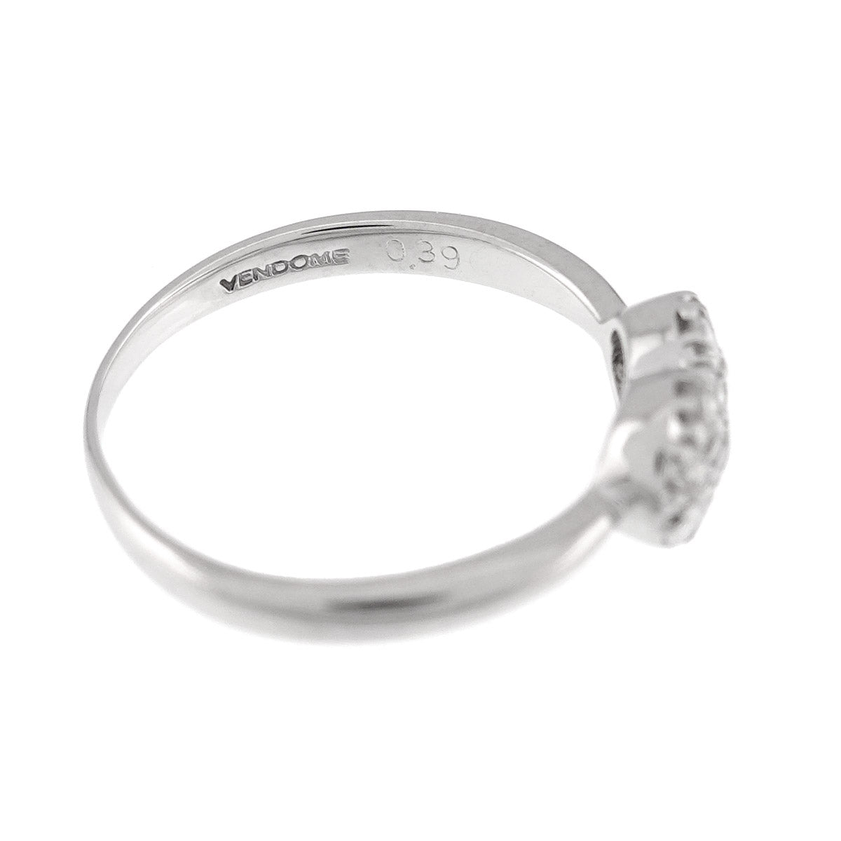 Diamond 0.39ct Ring 18K WG 750 Size5.5-5.75(US)