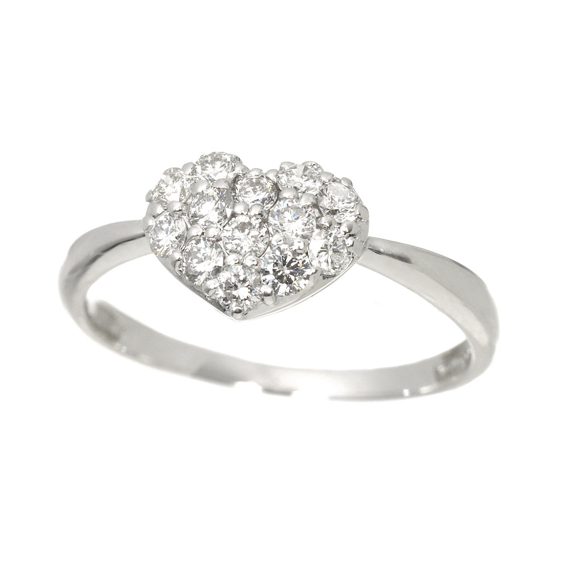 Diamond 0.39ct Ring 18K WG 750 Size5.5-5.75(US)