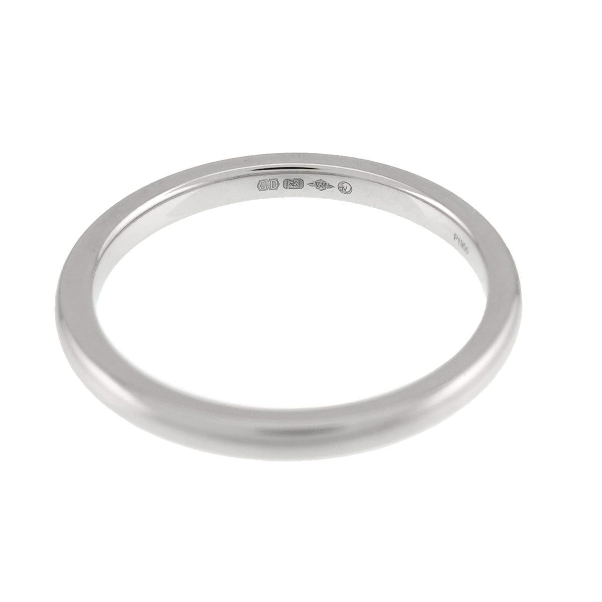 DShape Bund Ring Pt Platinum Size6.5-6.75(US)