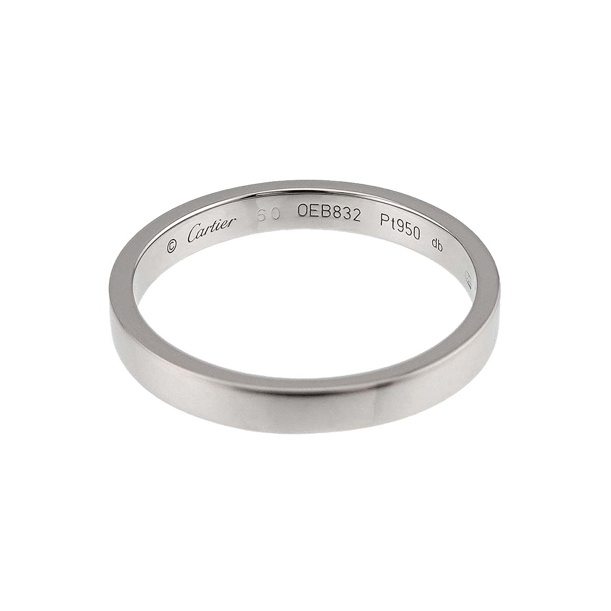 C de Ring Platinum size60 9(US)