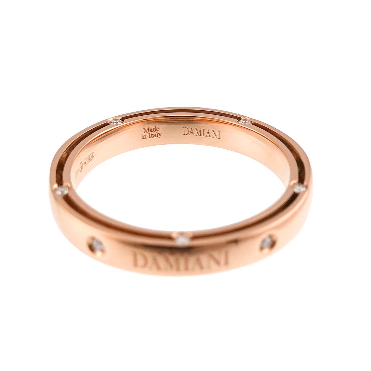 D-SIDE Diamond Ring 18K Pink Gold 750 size9.5(US)