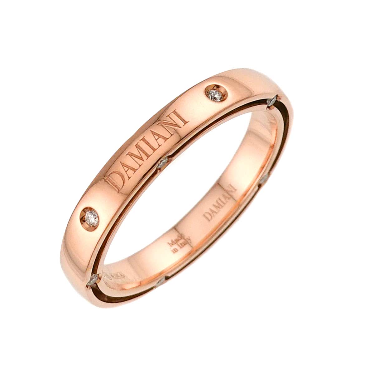 D-SIDE Diamond Ring 18K Pink Gold 750 size9.5(US)